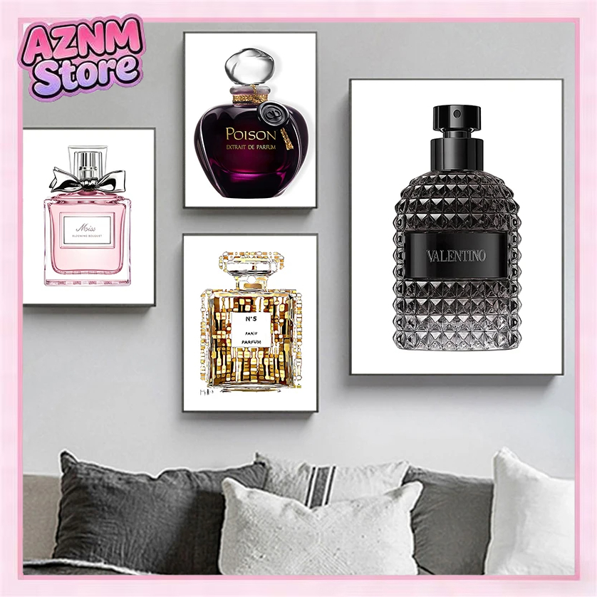 Home Fragrance Bottle - 1 pieza de arte de pared