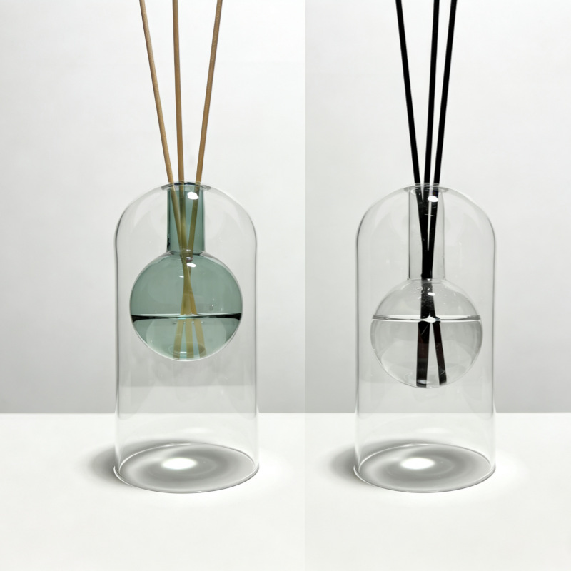 Home Fragrance Bottle - Botella difusora de vidrio de doble