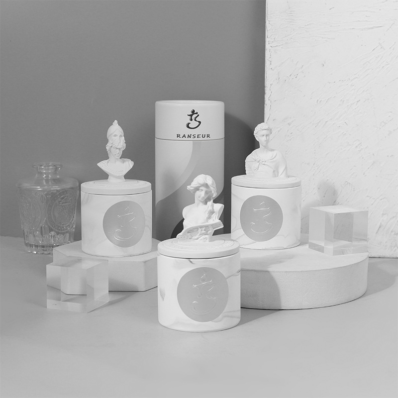 Home Fragrance Piano - Vela de aromaterapia, taza de yeso,